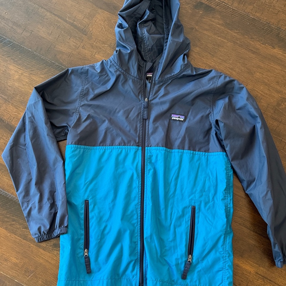 Patagonia Two-Tone Blue Hooded Jacket